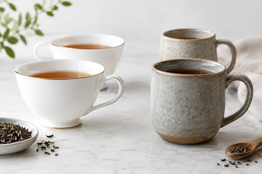Porcelain Versus Stoneware Cups for Tea