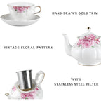 Vintage Gold Tea Set for 6