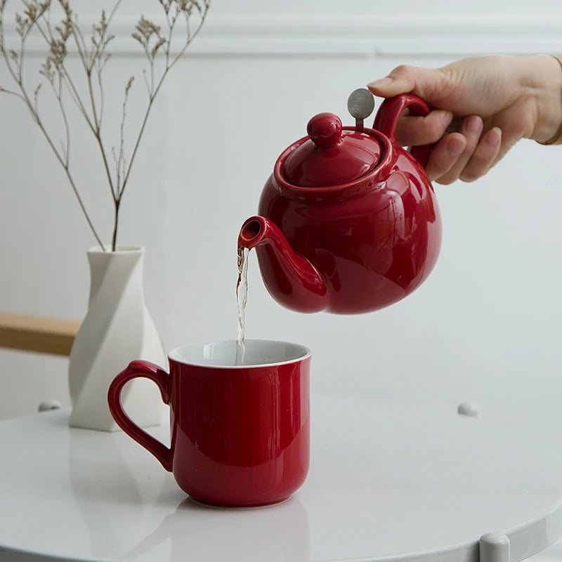 London Pottery Red Teapot 600ml