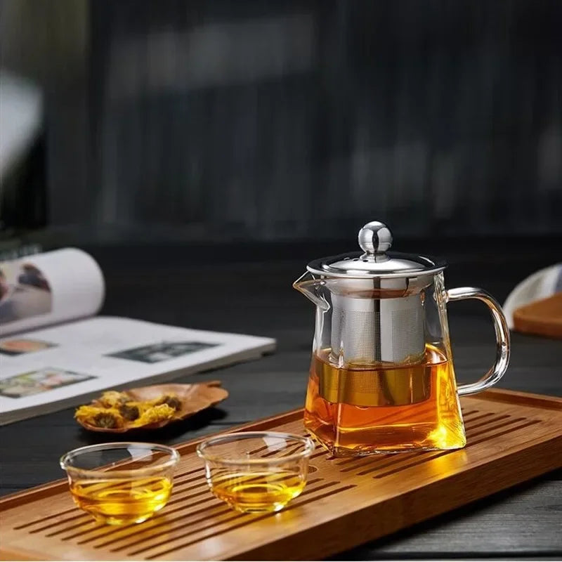 Glass Teapot with Infuser Set
