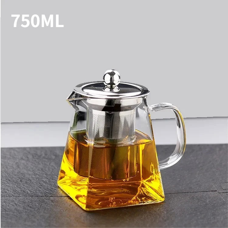 Glass Teapot with Infuser Set