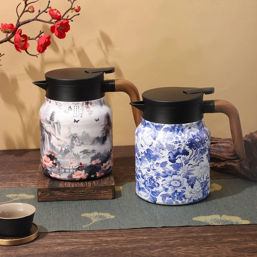 Vintage Floral Tea Thermos 1000ml