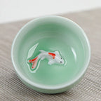 Celadon Fish Tea Set
