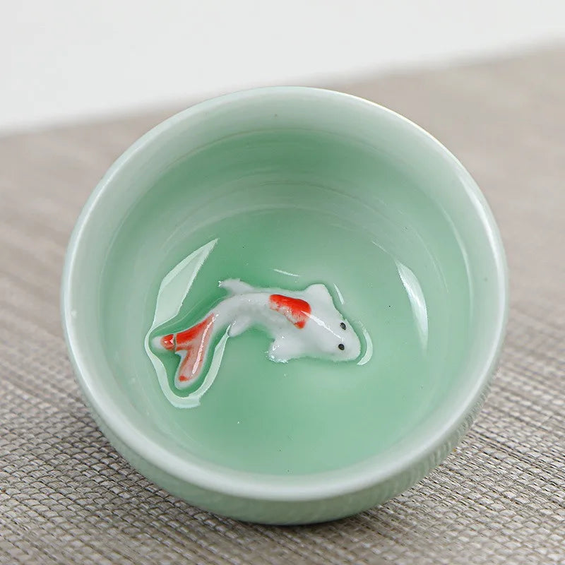 Celadon Fish Tea Set