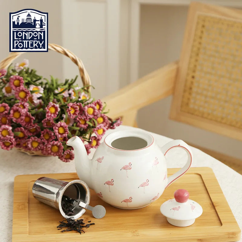 London Pottery Flamingo Teapot 600ml