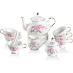 Vintage Gold Tea Set for 6