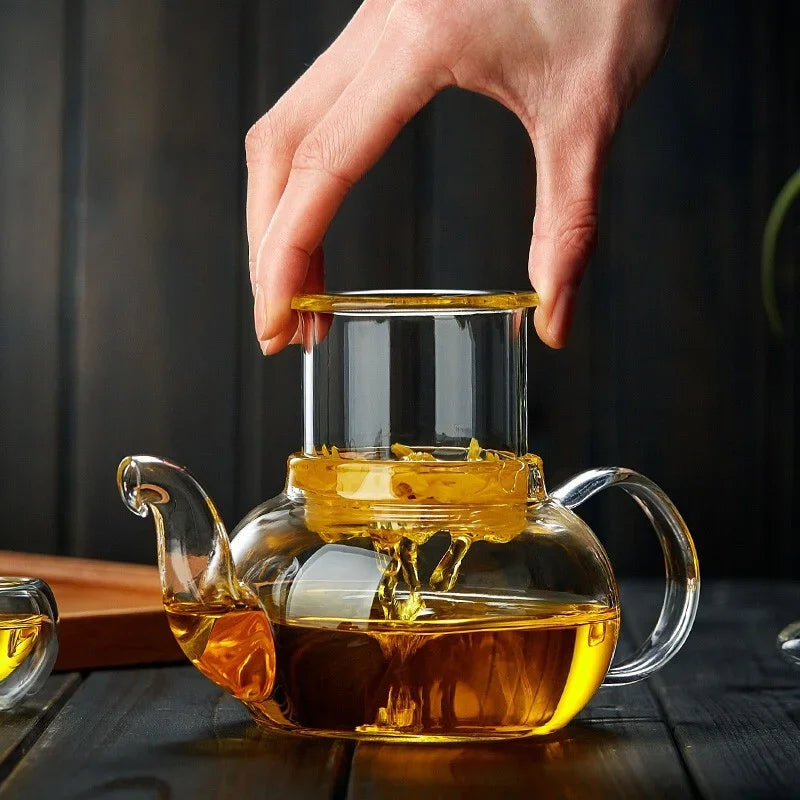Thickened Glass Teapot 400ml/1000ml