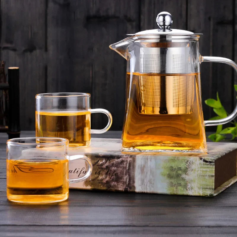 Glass Teapot with Infuser Set