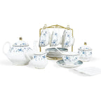 Pink Bone China Tea Set