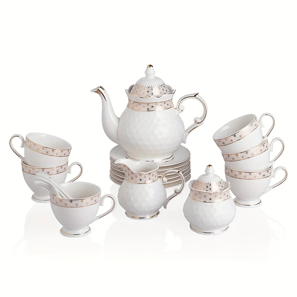 21-Piece Vintage Tea Set