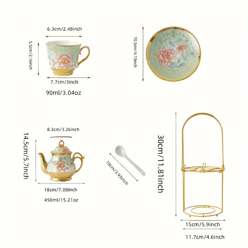 20-Piece Blooming Tea Set