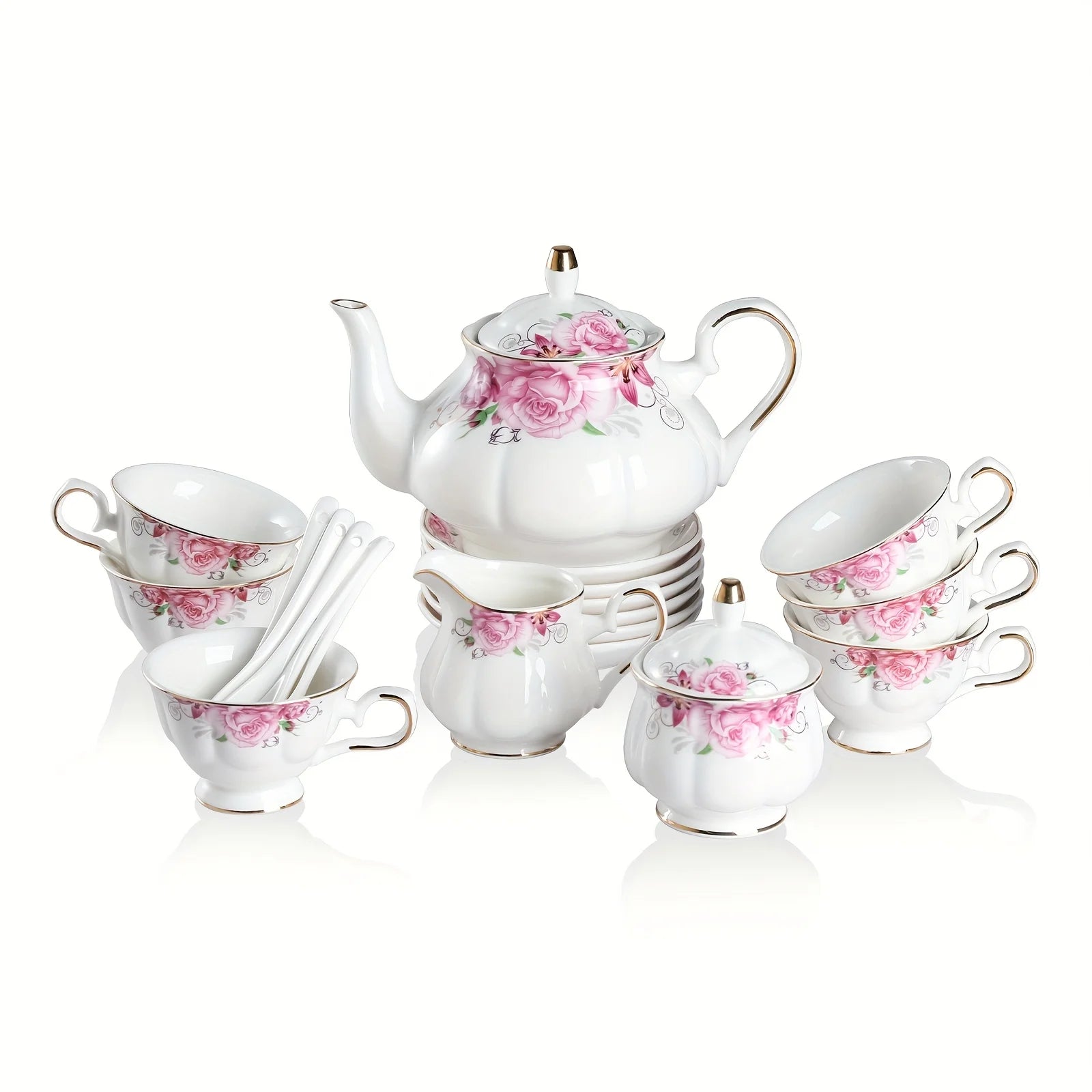 Vintage Floral Tea Set