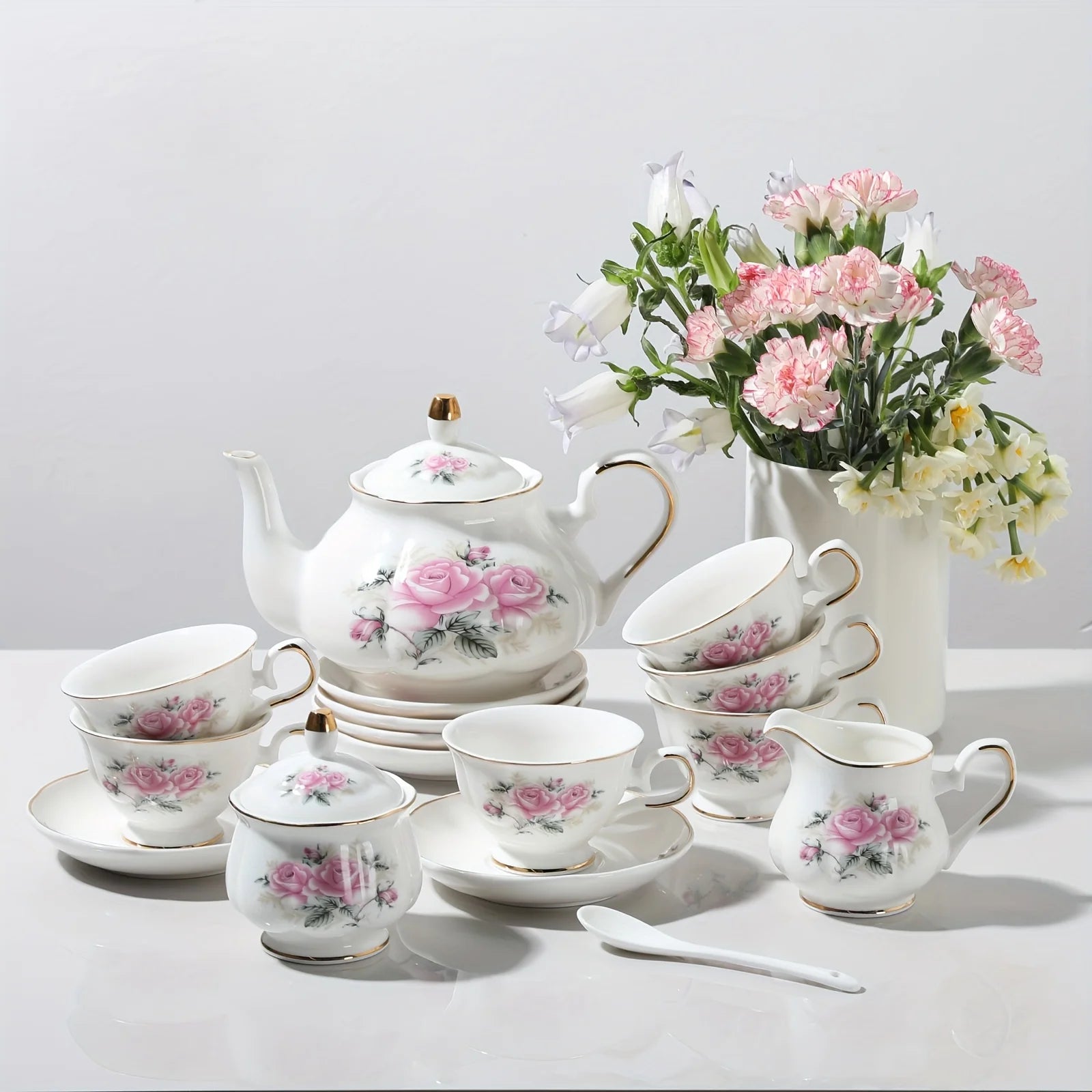 Vintage Floral Tea Set