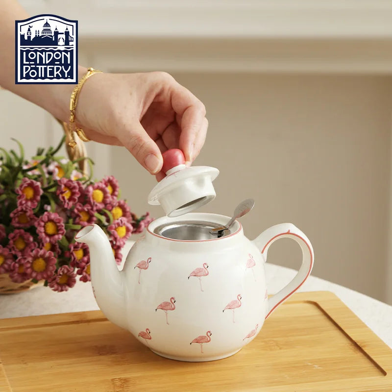 London Pottery Flamingo Teapot 600ml