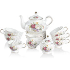 Vintage Gold Tea Set for 6