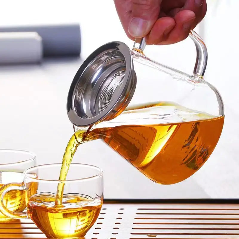 Handmade Glass Fair Cup Teapot