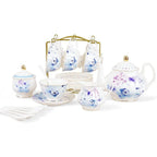 Pink Bone China Tea Set