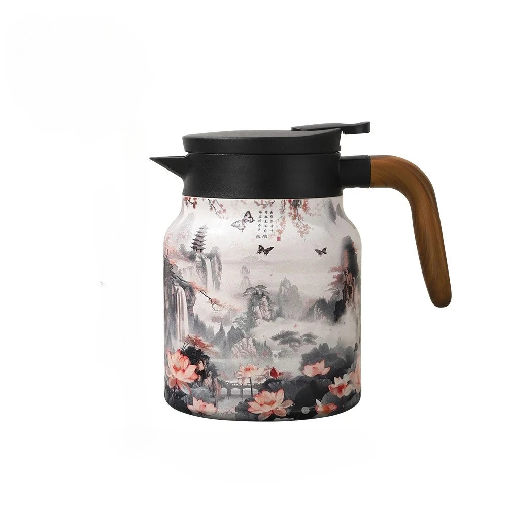 Vintage Floral Tea Thermos 1000ml