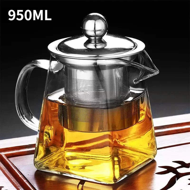 Glass Teapot with Infuser Set