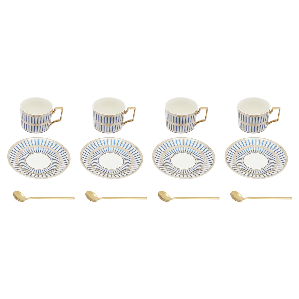 Blue Stripe Cup & Saucer Set