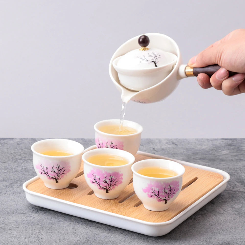 Rotating Kung Fu Teapot Set