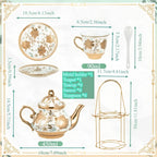 20-Piece Floral Tea Set