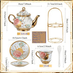 20-Piece Floral Tea Set