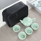 Celadon Fish Tea Set