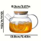 Large Glass Teapot 1L/1.8L