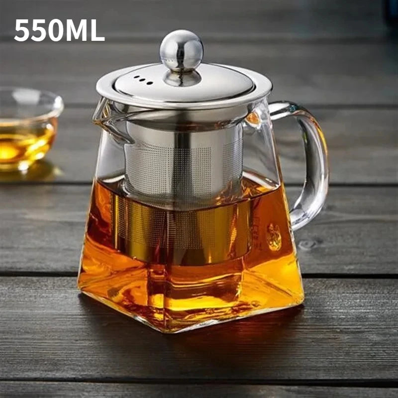 Glass Teapot with Infuser Set