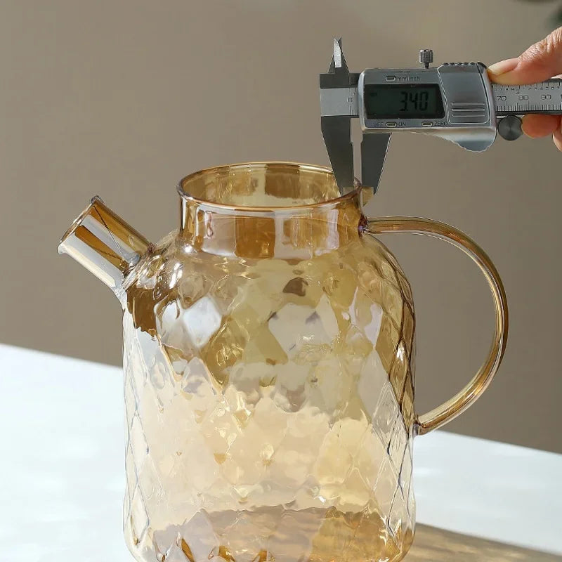 Glass Teapot with Bamboo Lid