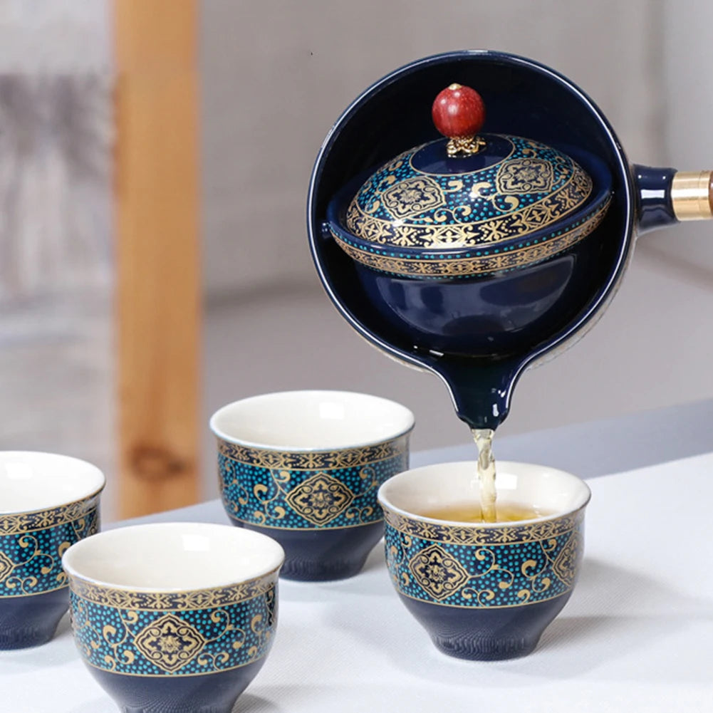 Rotating Kung Fu Teapot Set