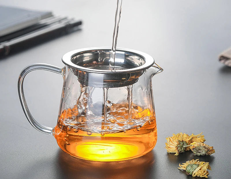 Handmade Glass Fair Cup Teapot