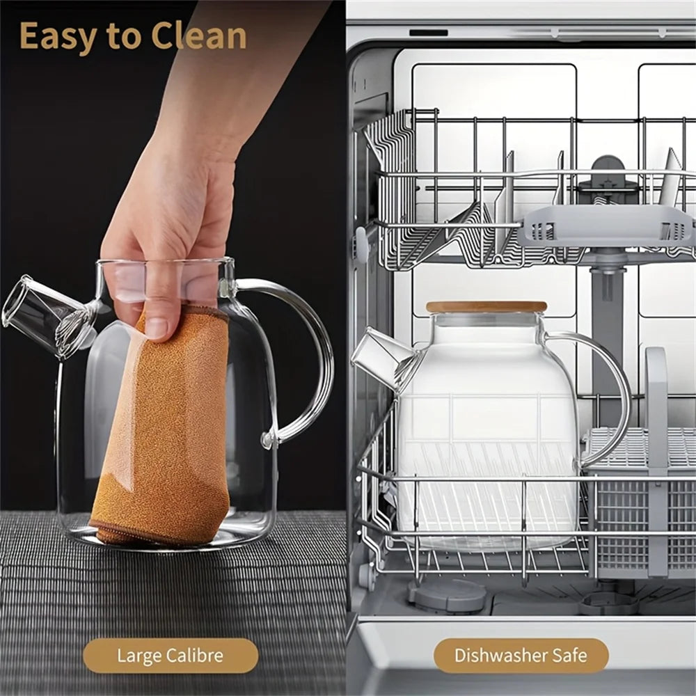 Large Glass Tea Kettle 1L/1.8L