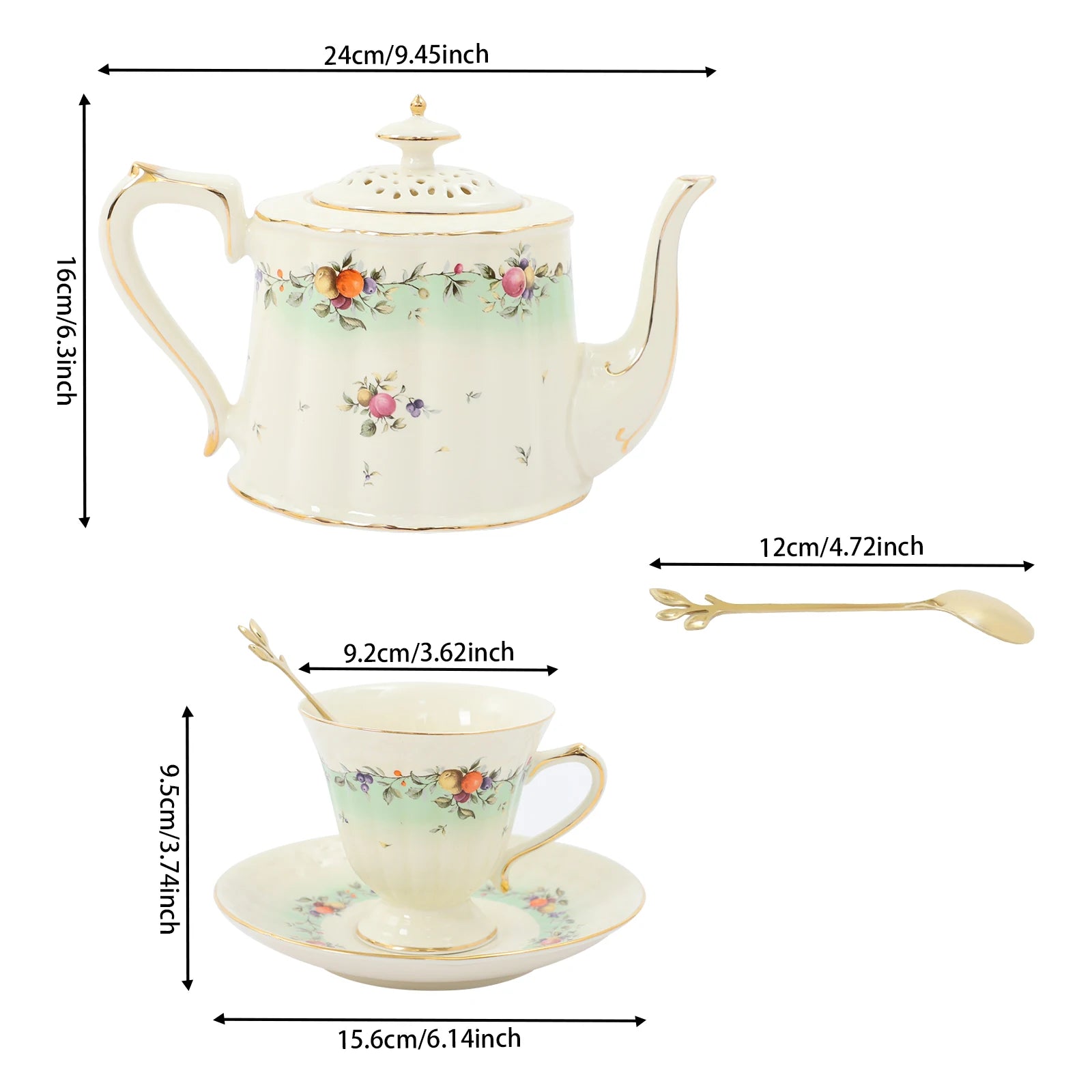 European Porcelain Tea Set