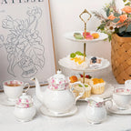21-Piece Vintage Tea Set