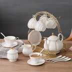 White English Tea Set (15-Piece)